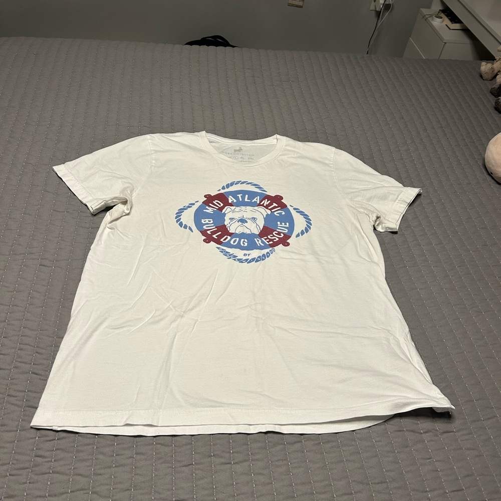 White Mid Atlantic Bulldog Rescue Graphic Tee